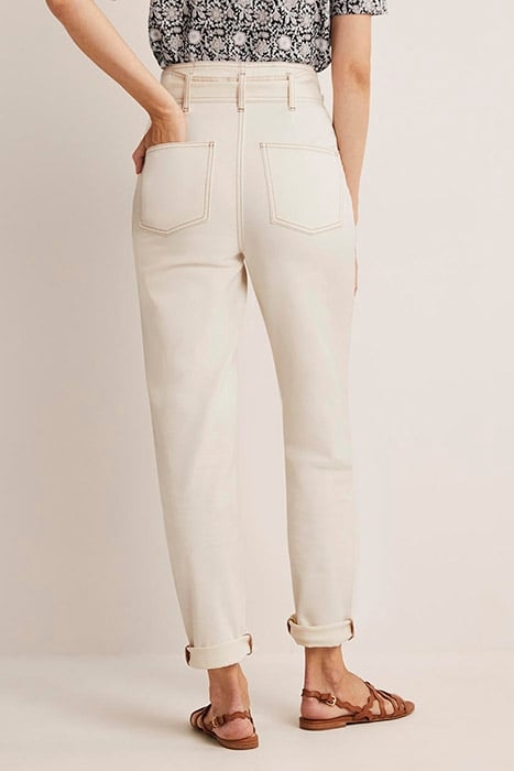 BELTED HIGH RISE JEANS ECR 2