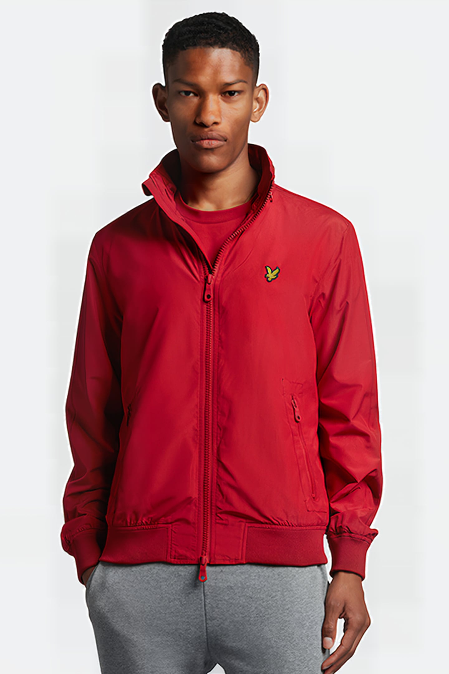 MESH LINED JACKET WITH PANELLED SLEEVES TUNNEL RED 1