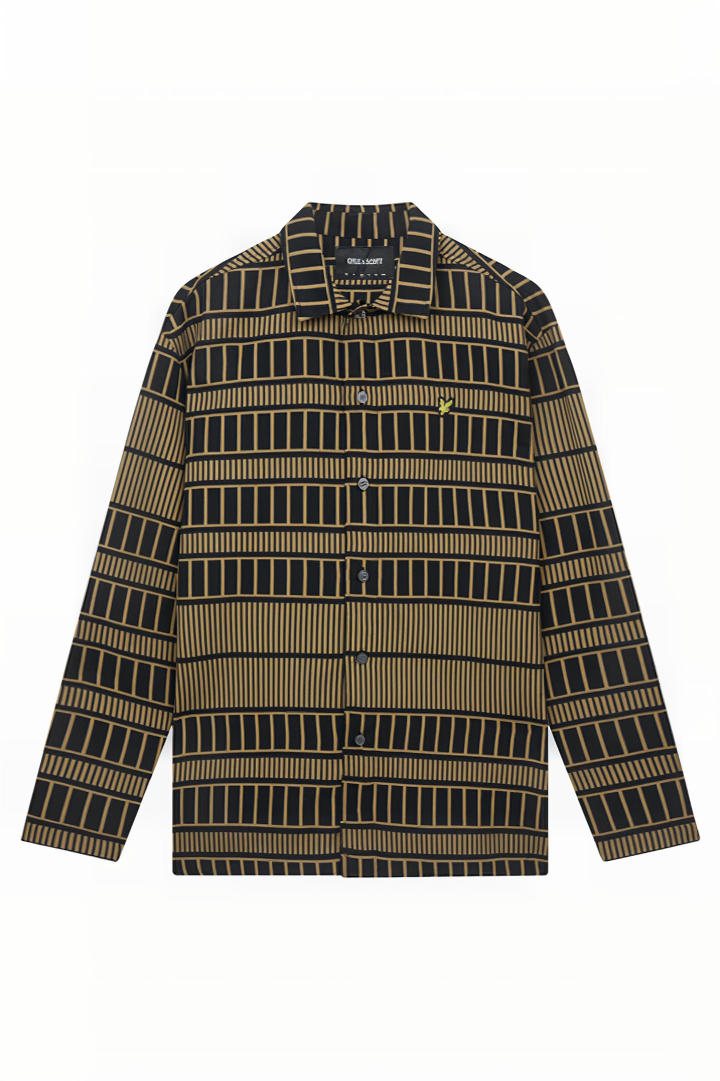 GRID OVERSHIRT CAMEL BRONZE/JET BLACK 5