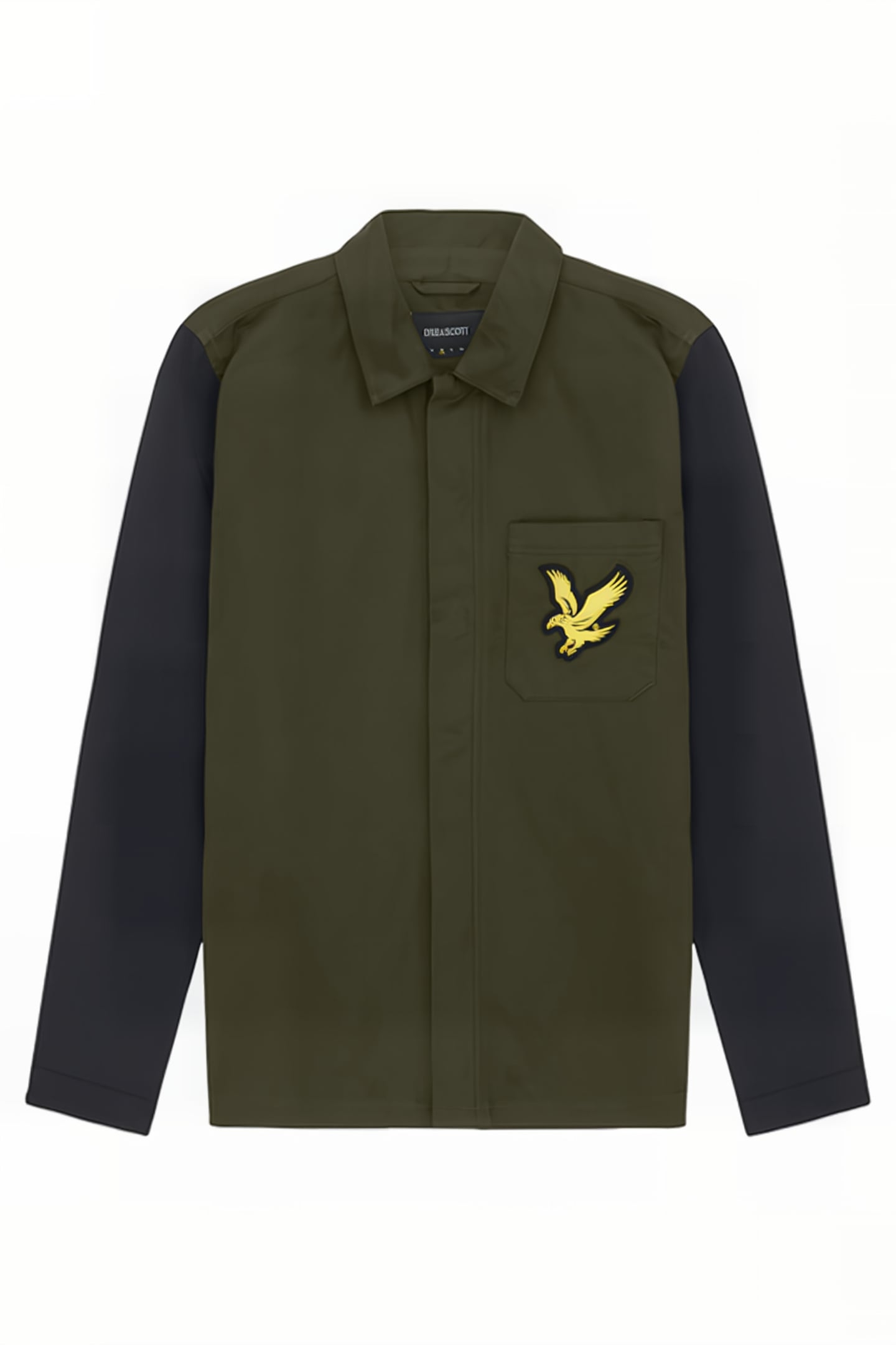 BLOCK OVERSHIRT OLIVE/JET BLACK 5