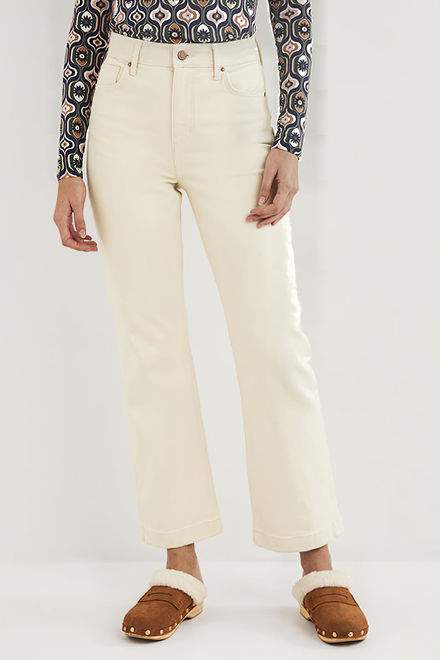 RIGID CROPPED FLARE JEANS ECR 1