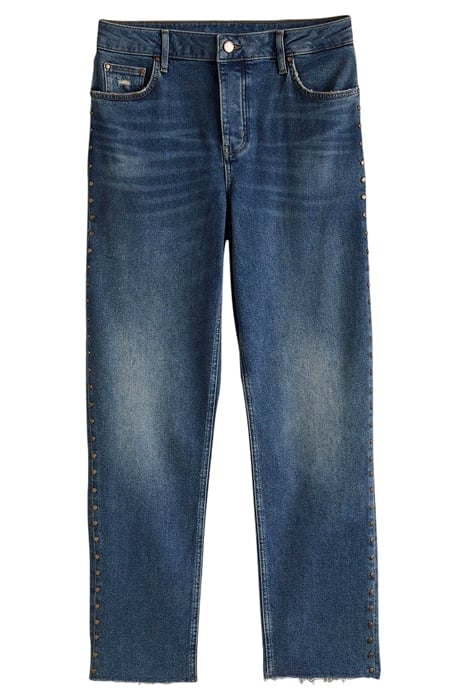 RELAXED STRAIGHT STUDDED JEANS DEN 6