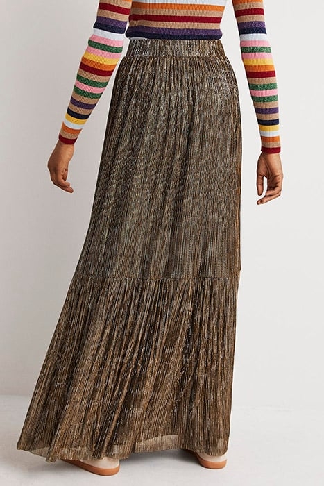 METALLIC PARTY MAXI SKIRT MUL 2
