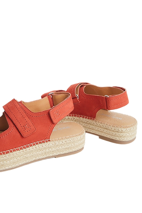 VELCRO ESPADRILLE SANDAL MID CORAL 4