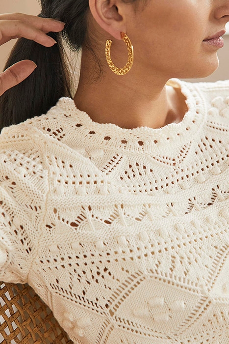 CLAUDIA TEXTURED KNITTED DRESS IVO 4