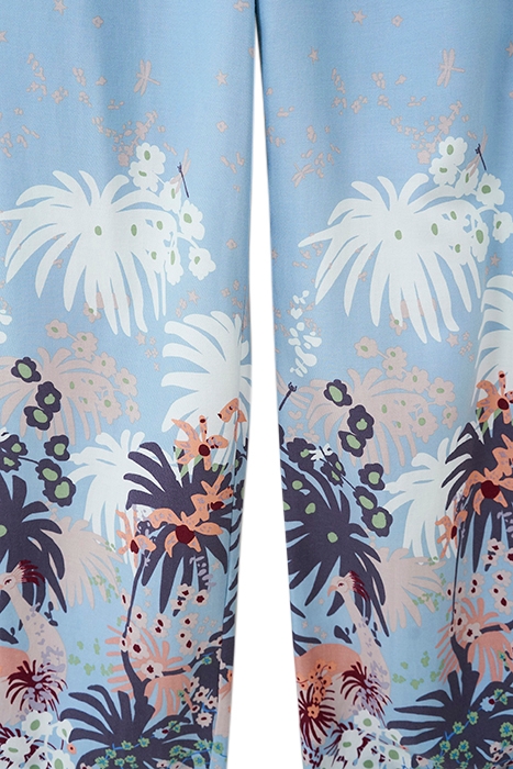 NINA WOVEN PJ BOTTOM BLUE PRINT 3