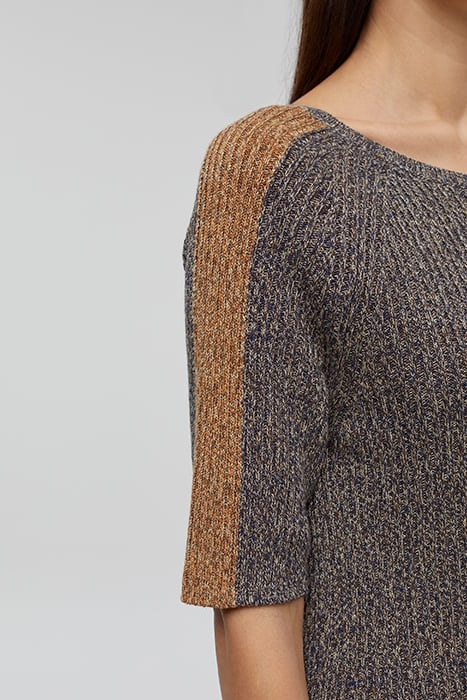 WOMEN CREW NECK SHORT SLEEVE KNITS BLACK 6