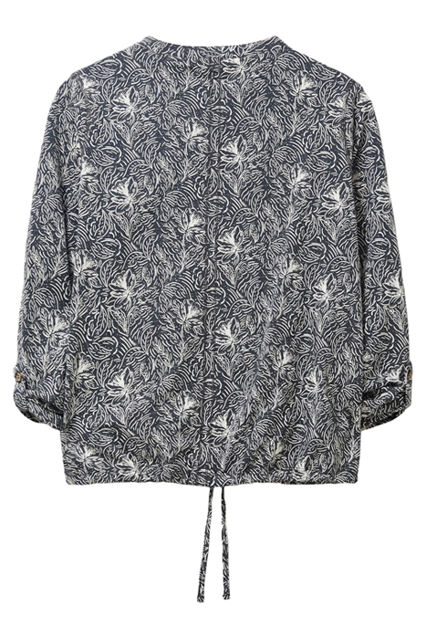 TIA TIE HEM JERSEY SHIRT BLK MLT 3