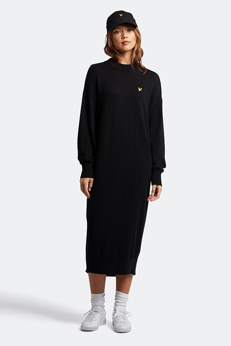 KNITTED JUMPER DRESS Z865 JET BLACK 3