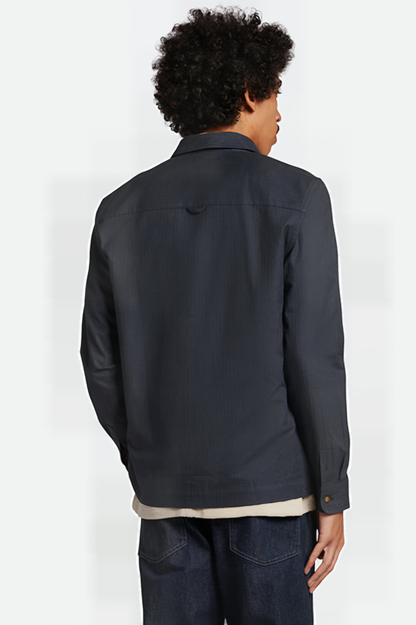 MELTON SHIRT Z271 DARK NAVY 2