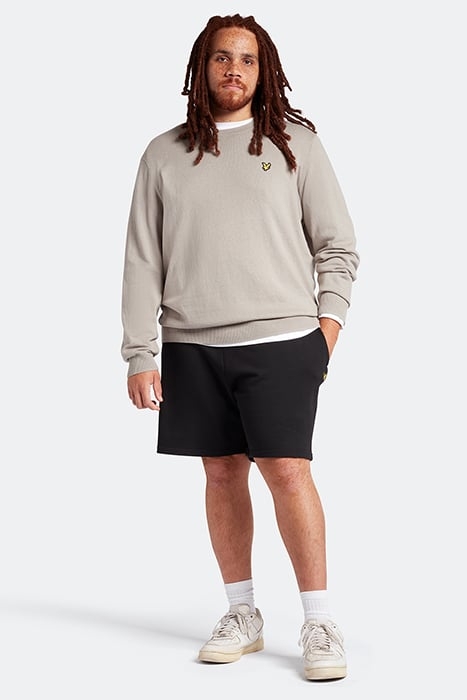 COTTON MERINO CREW JUMPER W783 KHAKI SMOKE 3