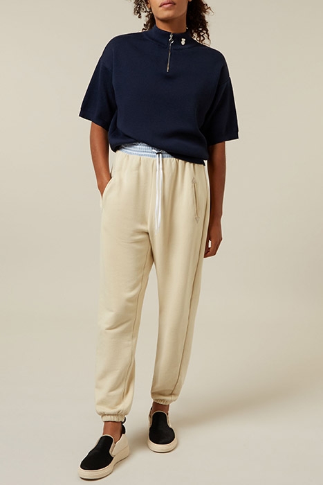 LOOSE JOGGER PAPER FLEECE BISCUIT 2