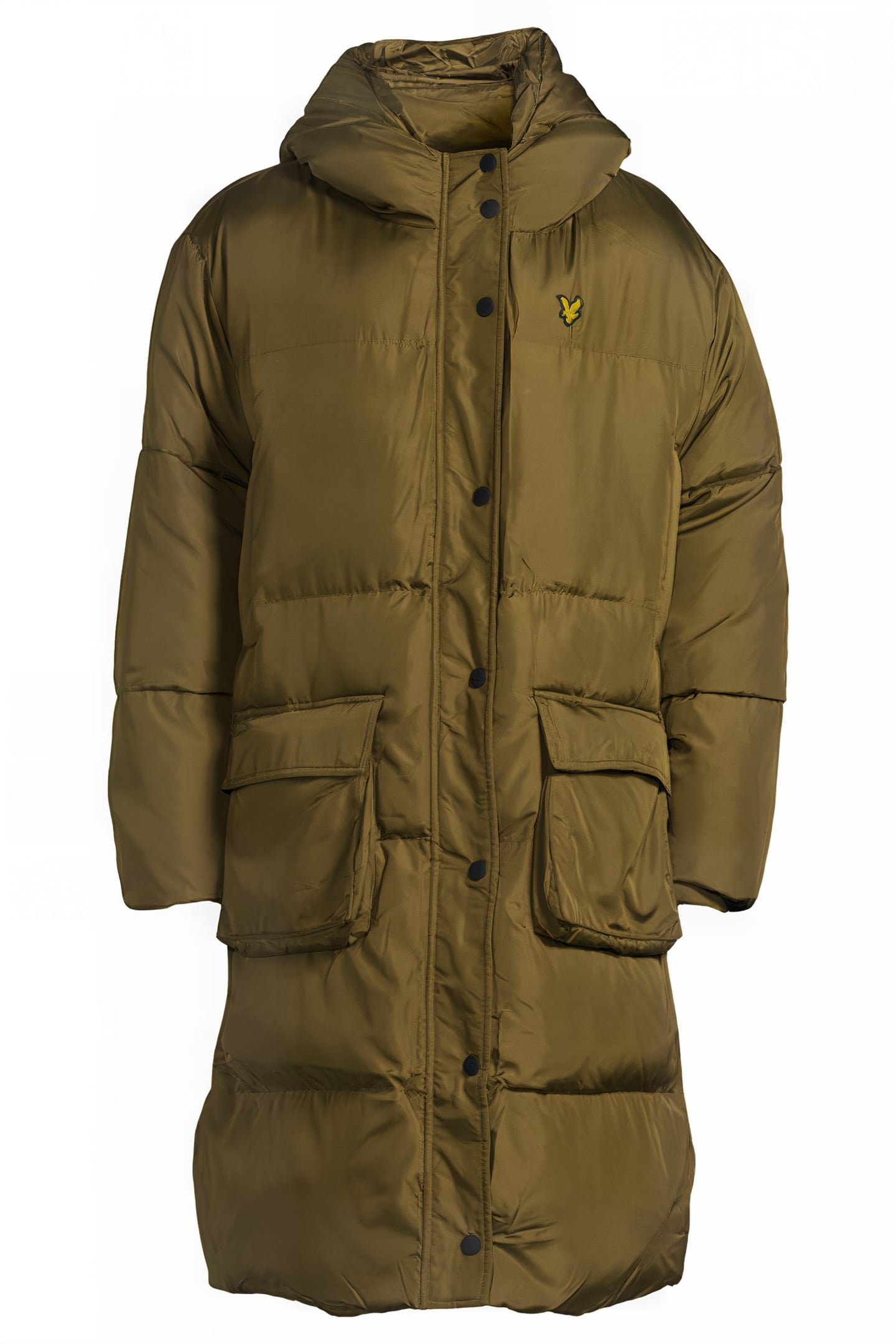 LONGLINE HOODED PUFFER JACKET W799 DEEP OLIVE 6