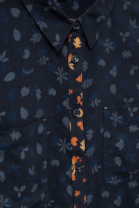 EMILIA ORGANIC PRINT SHIRT NAVY MULTI 3