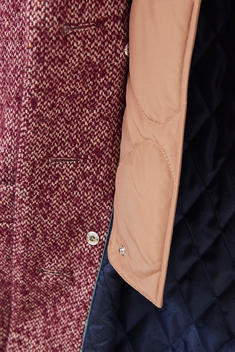 IZZY TWEED COAT PLUM 3