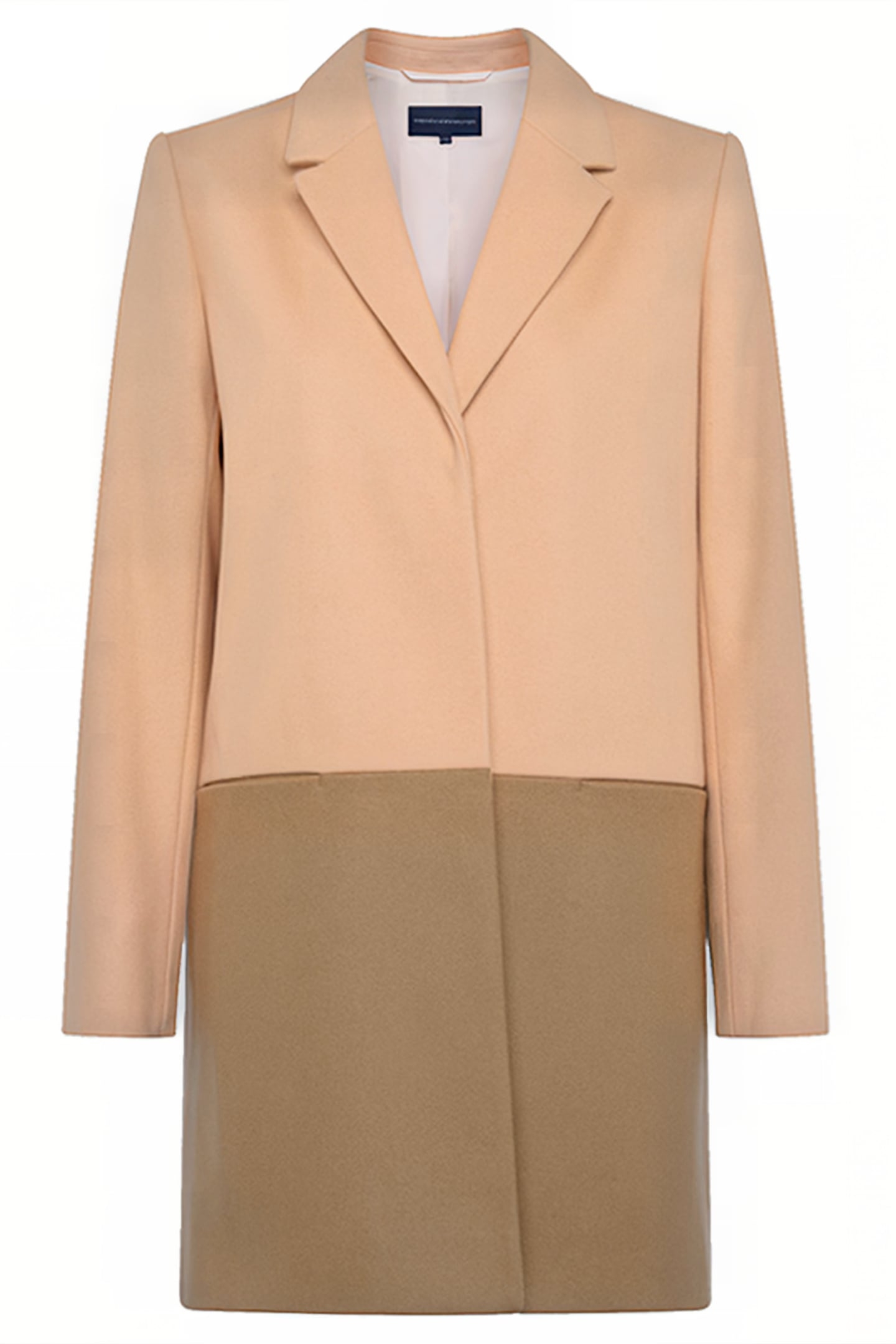 FAVA PLATFORM FELT LS COAT CLAY NUDE/ CAMEL 1