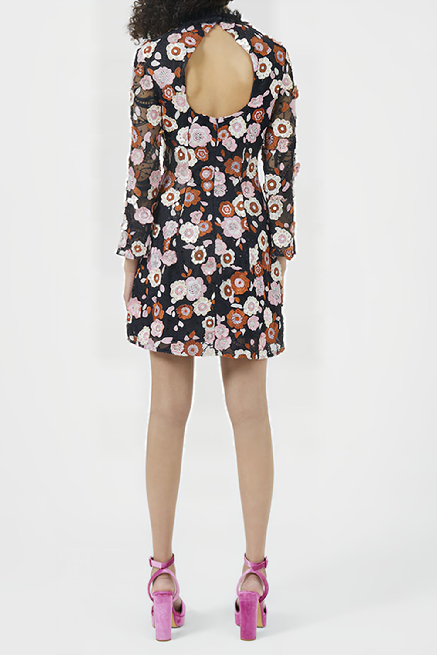 ASTRIDA ALIYHA LACE EMB DRESS MULTI 3