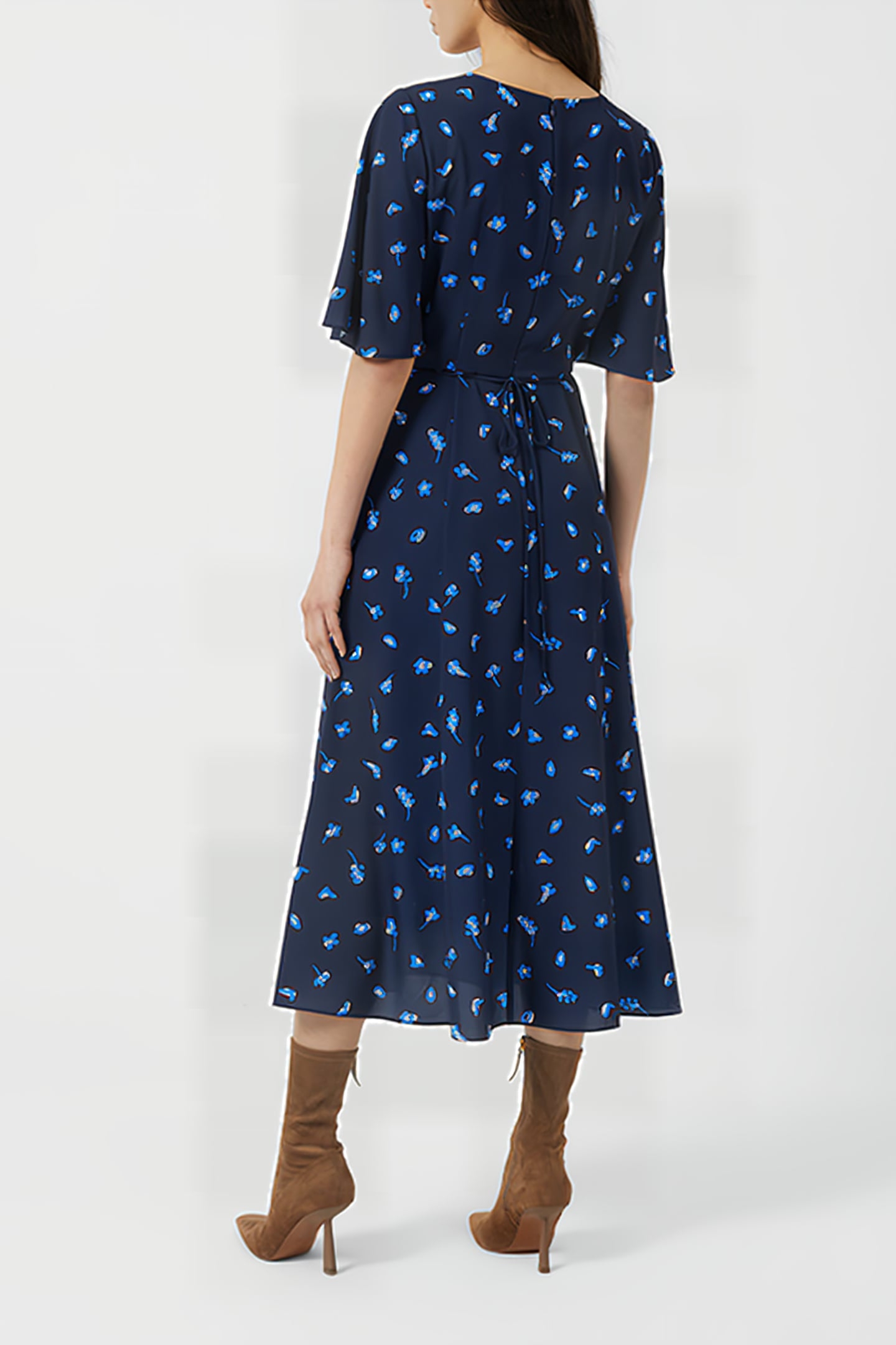 BELLE VERONA MIDI DRESS INDIGO MULTI 2
