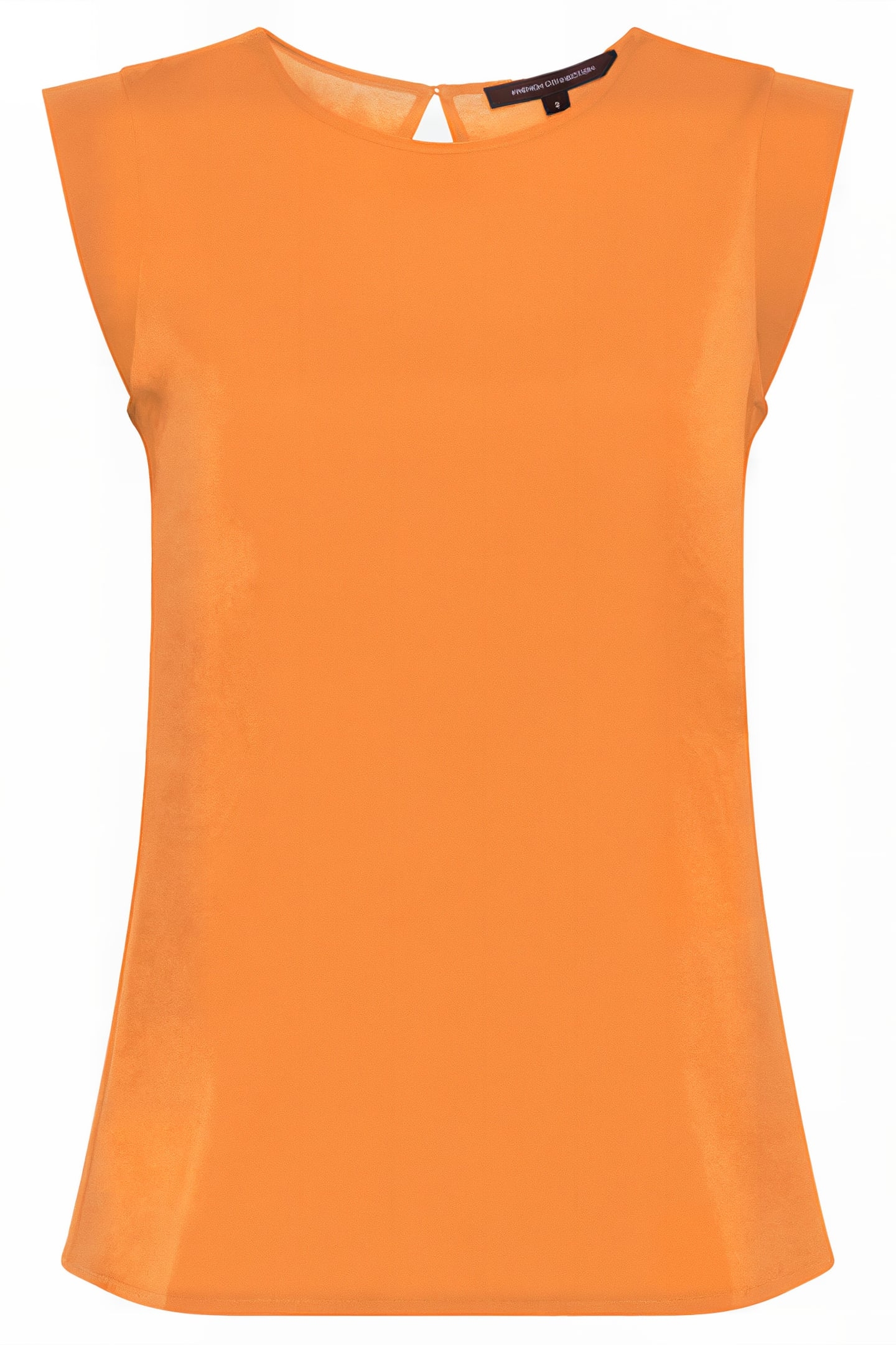 CREPE LIGHT CAPPED SLEEVE TEE BURNT ORANGE 6