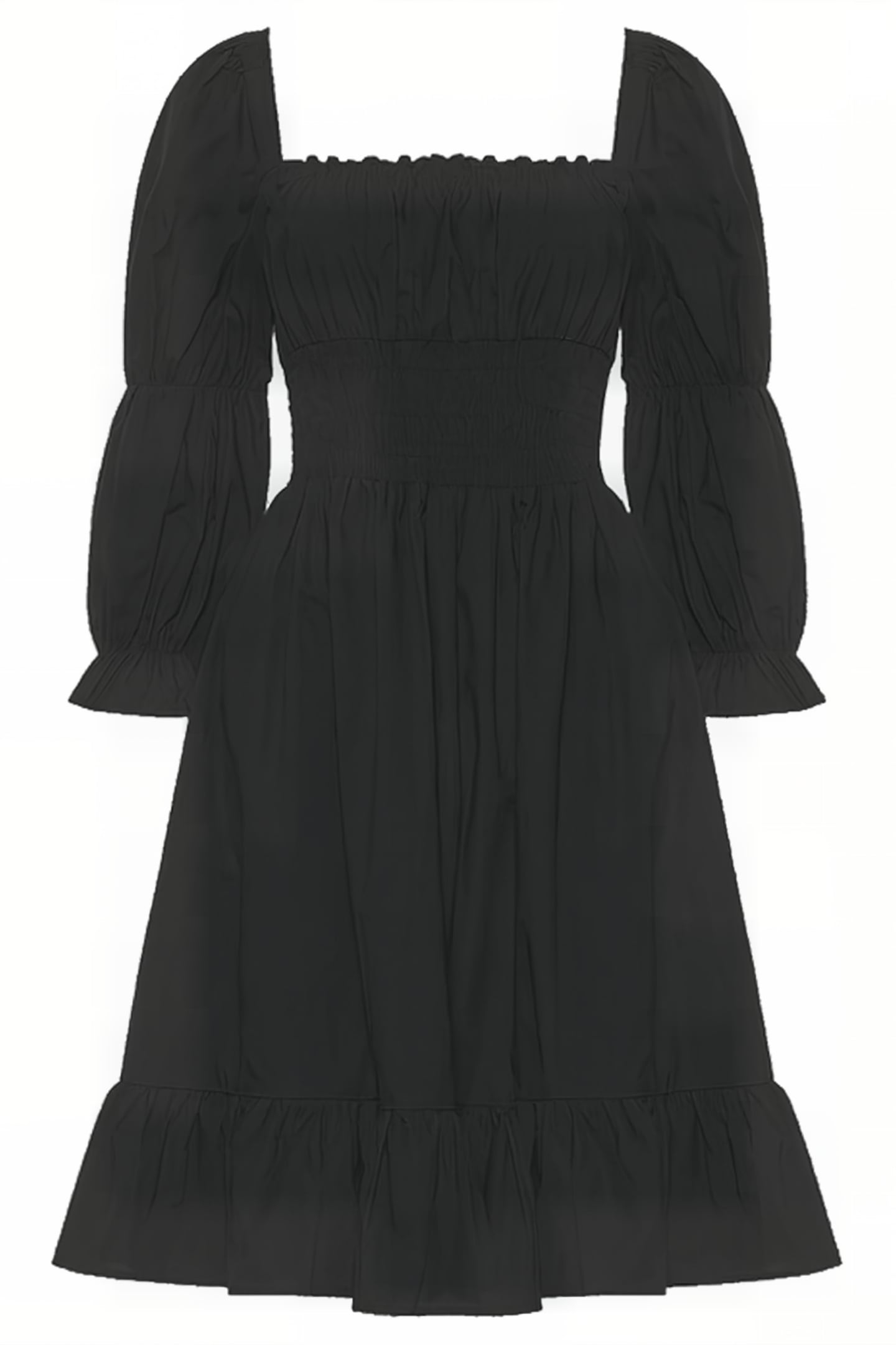 SINDEY COTTON SATIN DRESS MOONLESS NIGHT 6