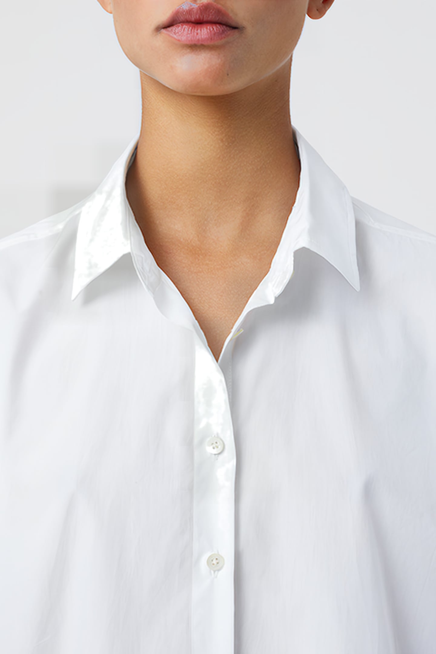 WOMEN GATHERED SHIRT SHIRTS & BLOUSES WHITE 4