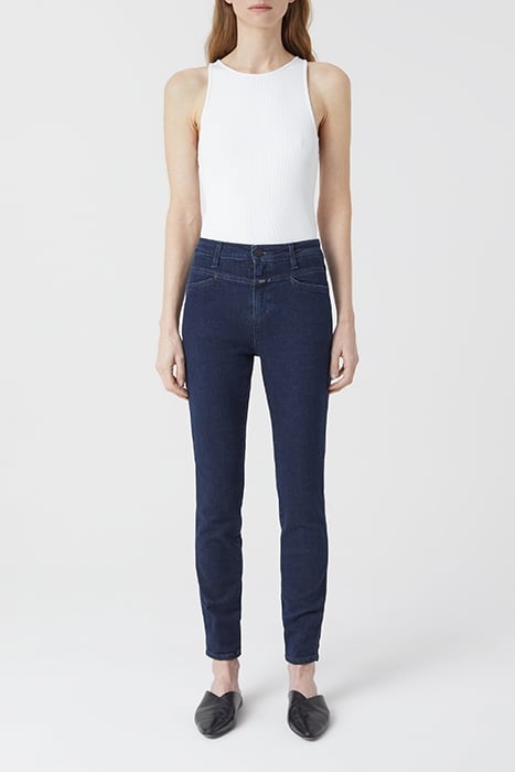 WOMEN SKINNY PUSHER JEANS DARK BLUE 4