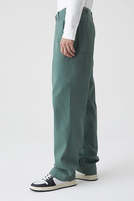 MEN BELFAST WIDE JEANS DARK JADE 3