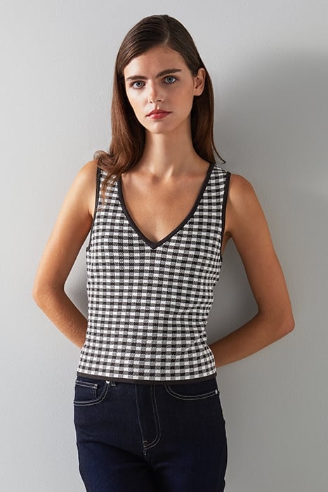 JASMINE TANKS & CAMI BLACK/CREAM 1