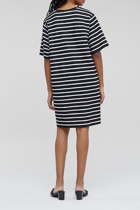 STRIPED DOUBLEFACE JERSEYDRESS IVORY 2