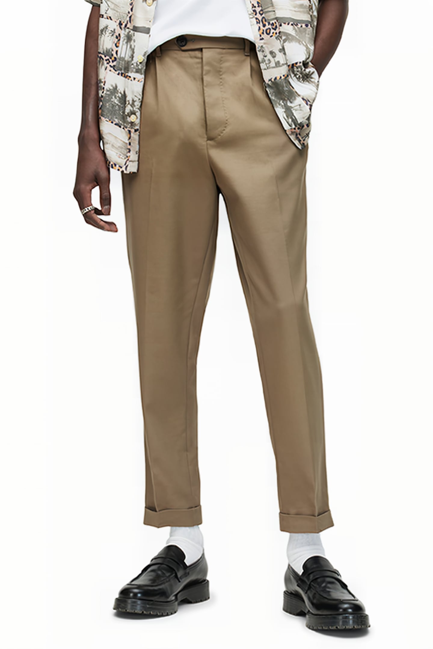 TALLIS TROUSER ASH KHAKI BROWN 1