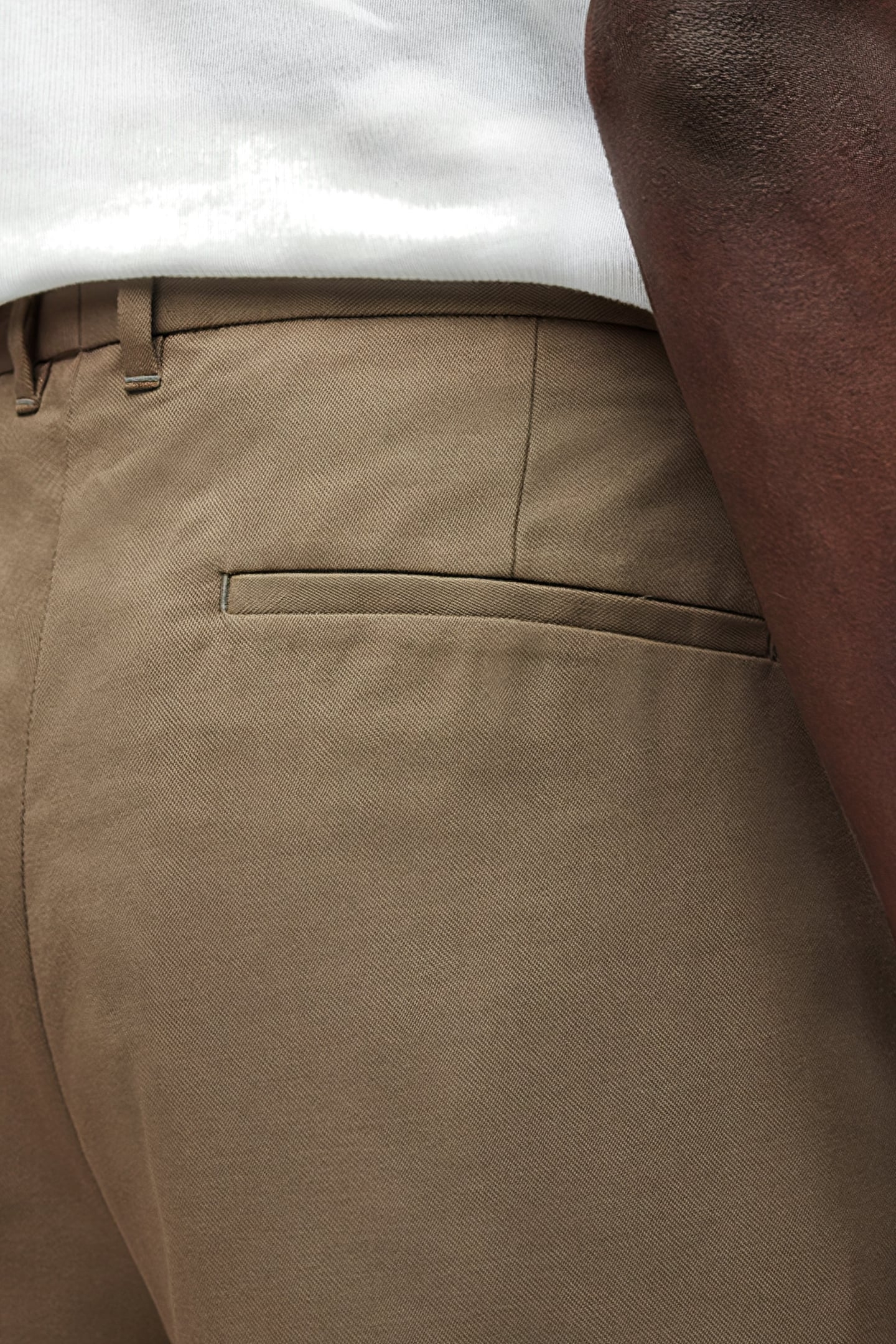 TALLIS TROUSER ASH KHAKI BROWN 6