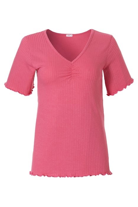 NW TOP TSHIRT SS MAUD RIB AMARYLLIS 1