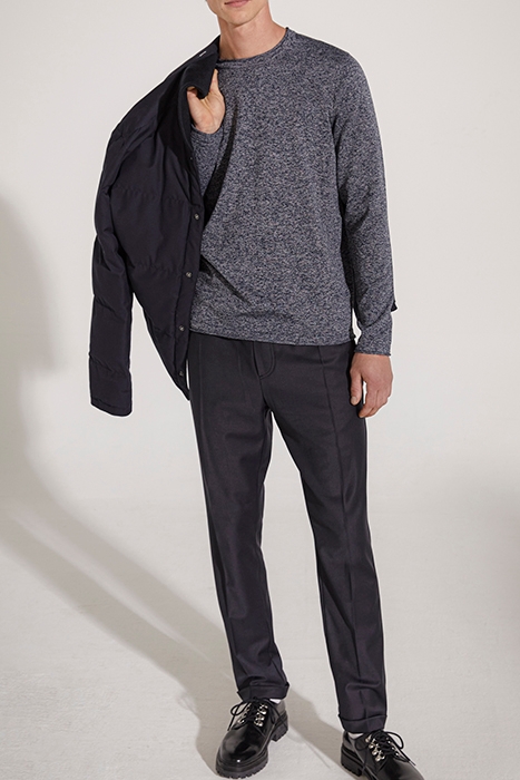 NAVY FLANNEL JOGGERS 4