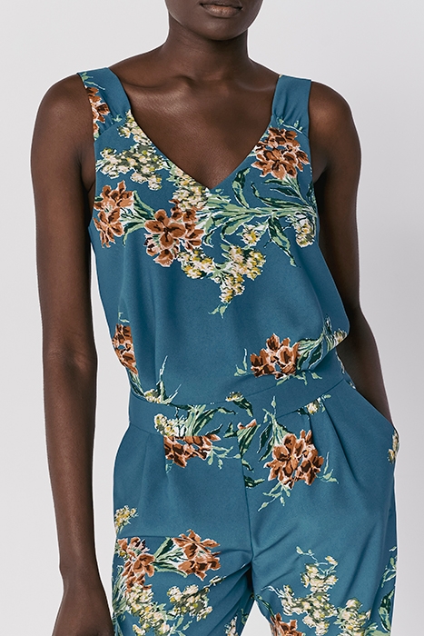 FLOWER BOUQUET PRINT LONG JUMPSUIT 3