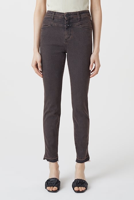 CLOSED WOMEN SKINNY PUSHER JEANS BURGUNDY 1