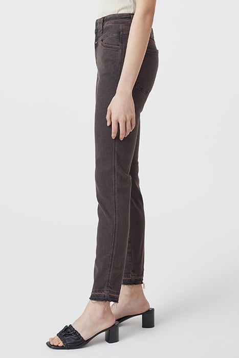 CLOSED WOMEN SKINNY PUSHER JEANS BURGUNDY 5