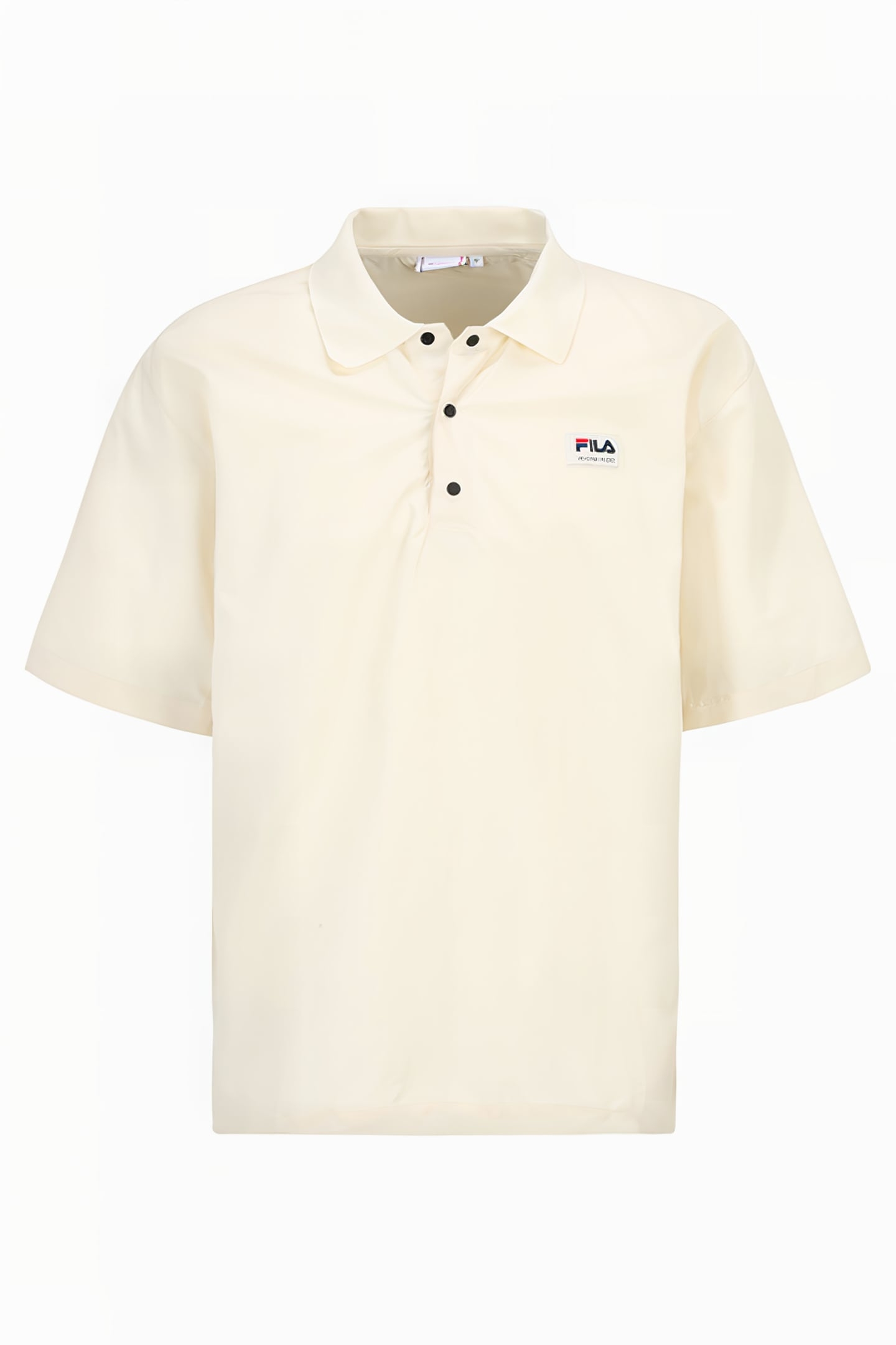 TWIST WOVEN POLO SHIRT ANTIQUE WHITE 1