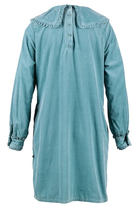 SHORT DRESS FANCY COL & CUFF BLUE 6