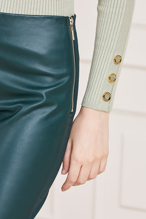 MARCIANO BY GUESS HIGH WAIST COY LEGGI CHENILLE LEATHER PANT 4