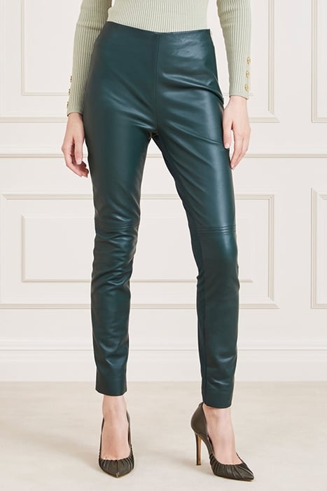MARCIANO BY GUESS HIGH WAIST COY LEGGI CHENILLE LEATHER PANT 1