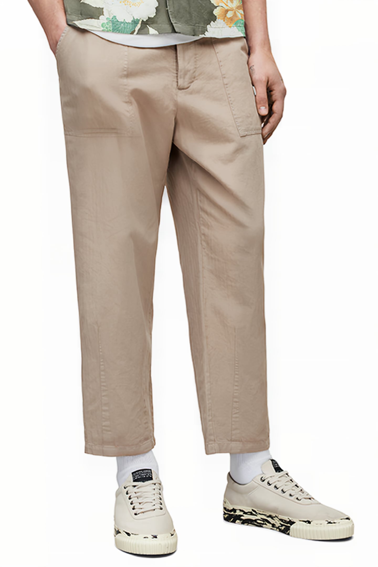 ARCHER TROUSER BLEACHED KHAKI GRN 1