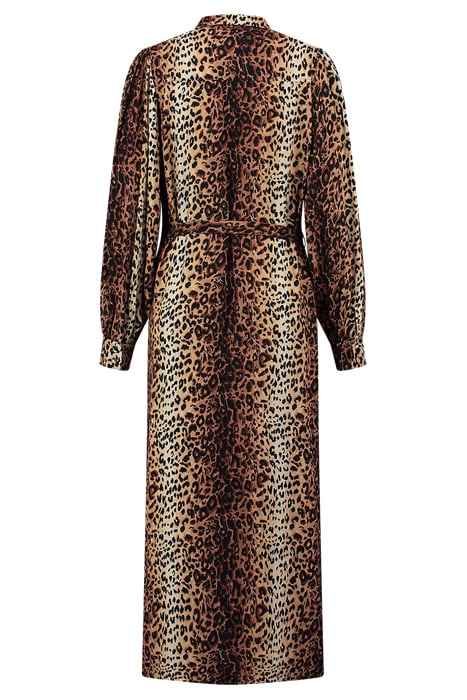 SOLANA LONG DRESS BROWN LEOPARD 2