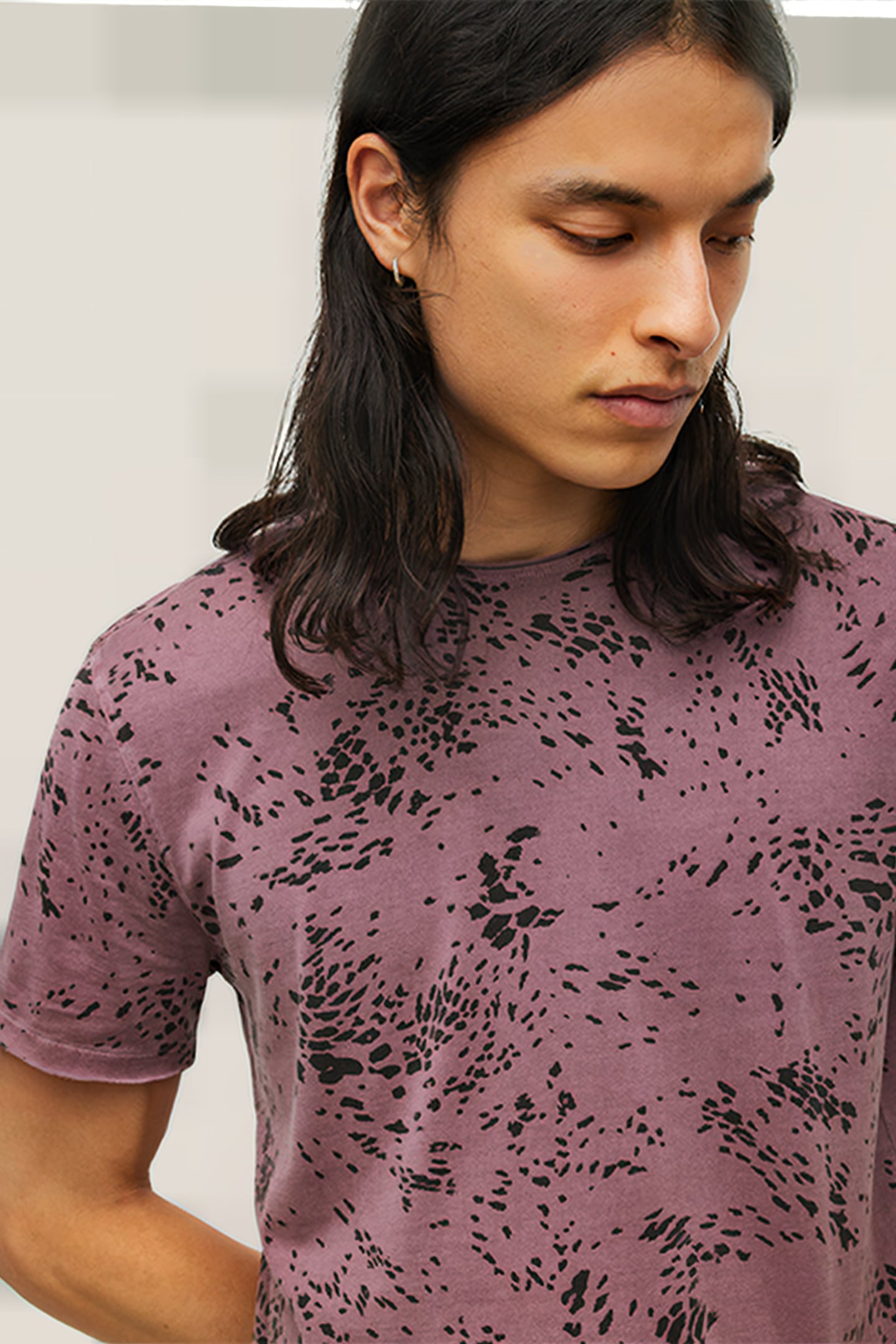 HESTER SS SWIRLING CHEETAH CREW OXBLOOD 5