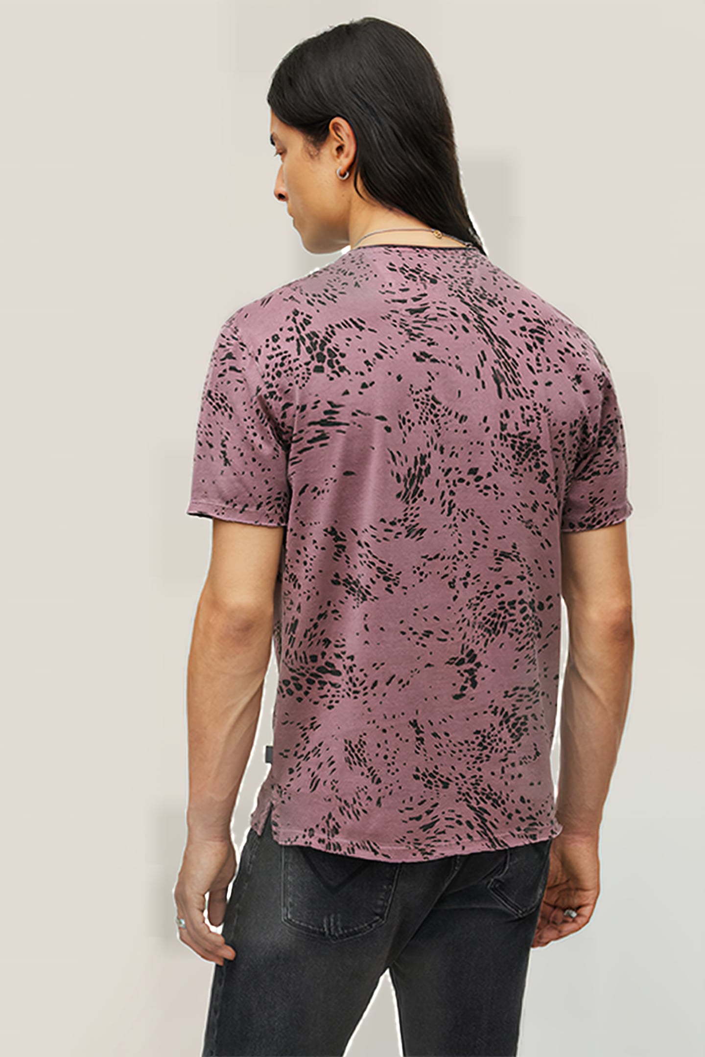 HESTER SS SWIRLING CHEETAH CREW OXBLOOD 2