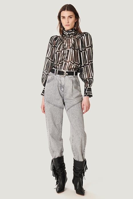 CLAIRETA BLACK/SILVER TOP 2