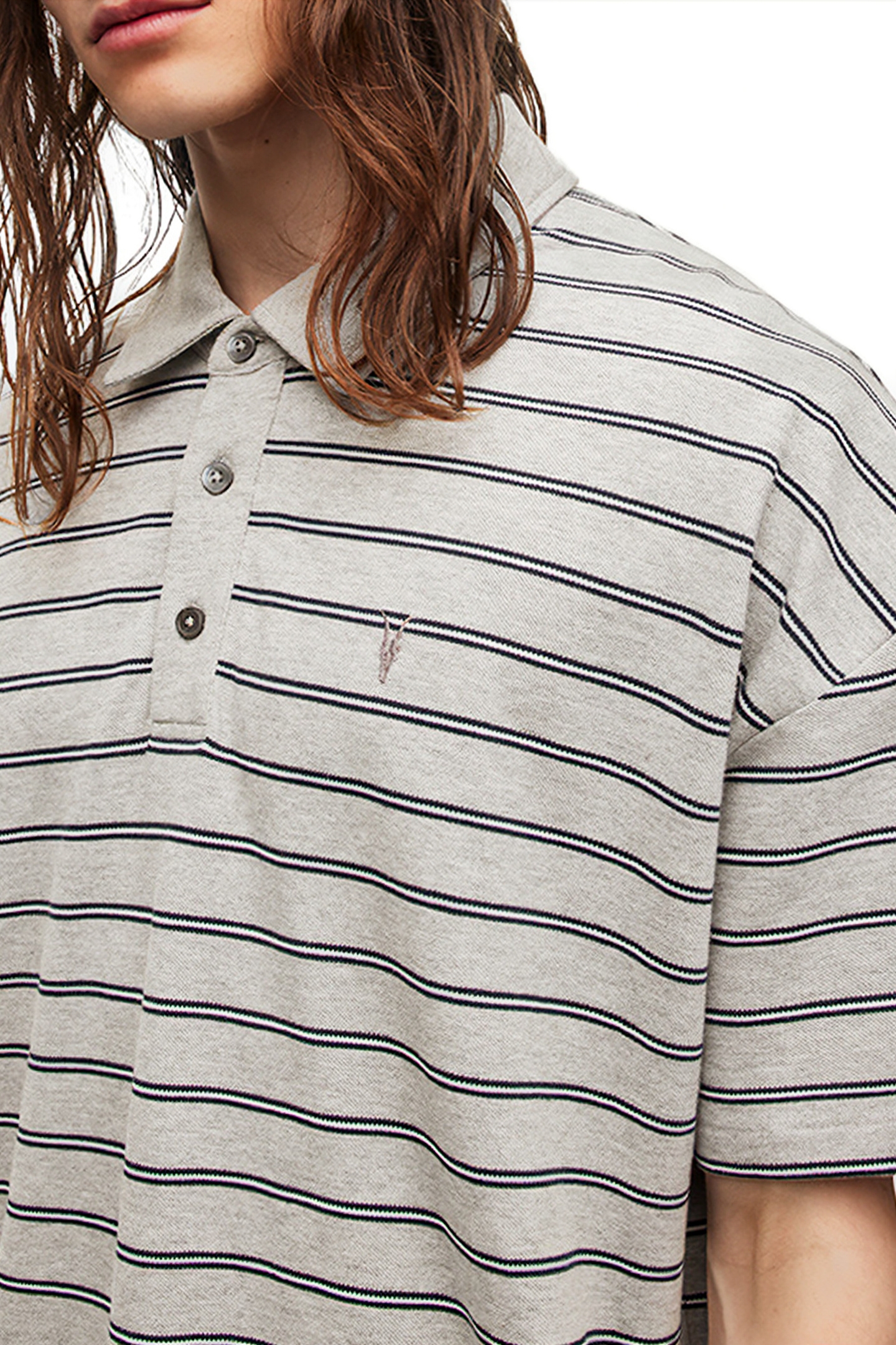 HAYDEN SS POLO GREY MARL 5