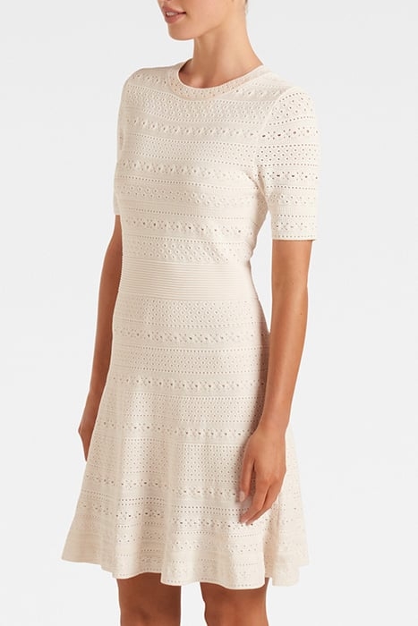 KADY POINTELLE KNIT DRESS CREAM 4