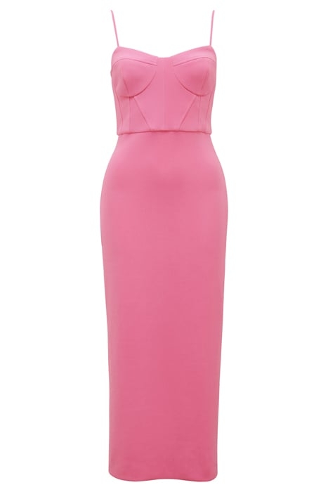 ELSA CORSET BODYCON MIDI CARNATION 5