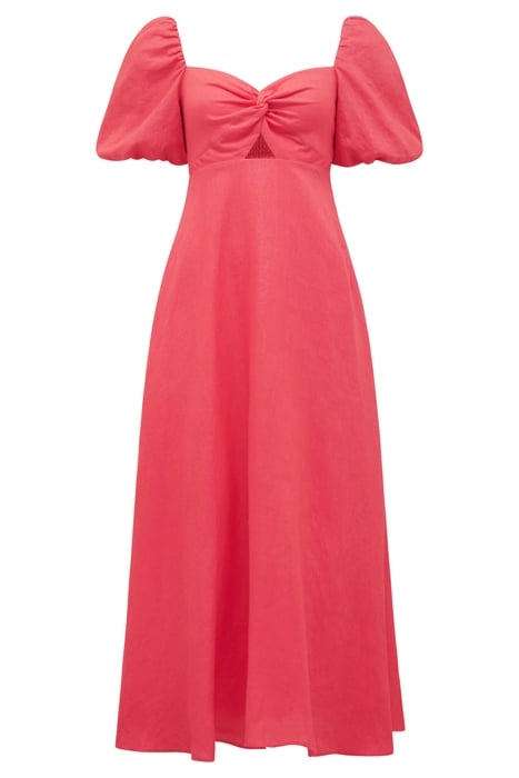 JOJO TWIST MIDI DRESS HOT RASPBERRY 5