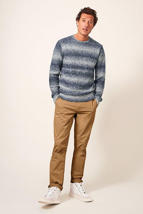 WINDSOR SPACEDYE CREW DARK NAVY 1